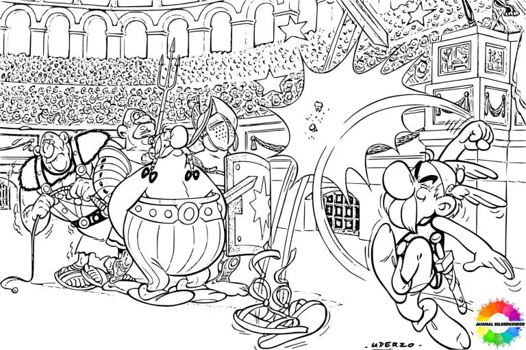 57+ Asterix and Obelix coloring pages to print for free