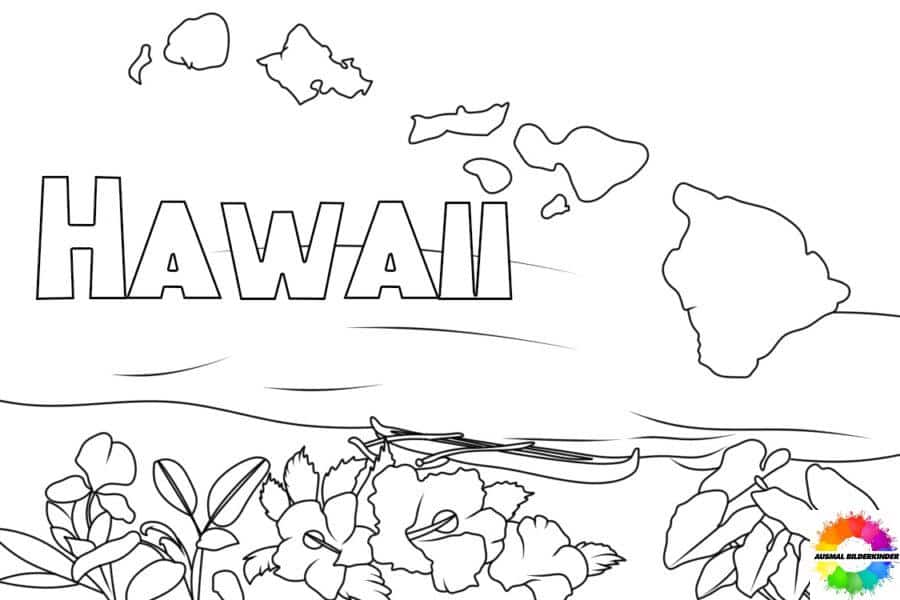 Hawaii-Ausmalbilder-ausmalbilderkinder-de-39