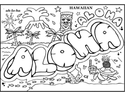 Hawaii-Ausmalbilder-ausmalbilderkinder-de-7