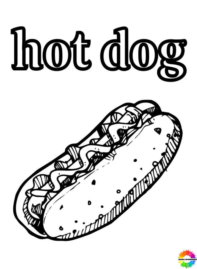 Hotdog-Ausmalbilder-ausmalbilderkinder-de-2