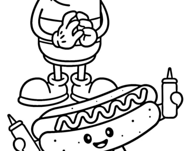 Hotdog-Ausmalbilder-ausmalbilderkinder-de-50