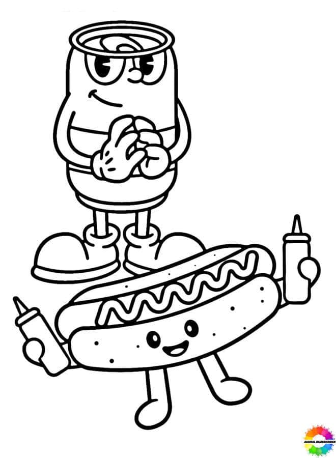 Hotdog-Ausmalbilder-ausmalbilderkinder-de-50