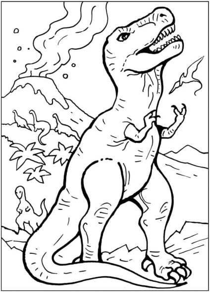 Tyrannosaurus-Ausmalbilder-ausmalbilderkinder-de-36