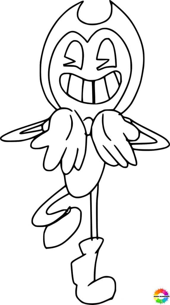 40+ coloring pages Bendy and the ink machine free for children