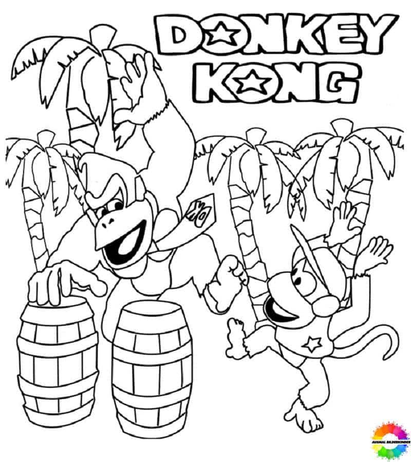 Donkey-Kong-ausmalbilder-ausmalbilderkinder-de-1