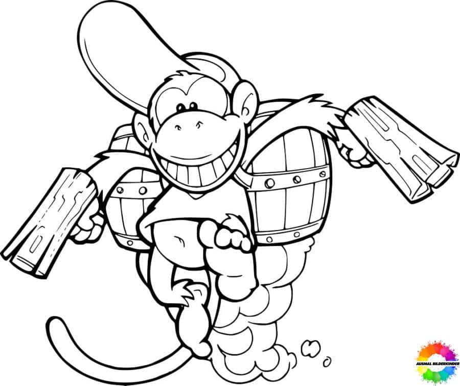 ausmalbilder donkey kong ausmalbilder donkey kong