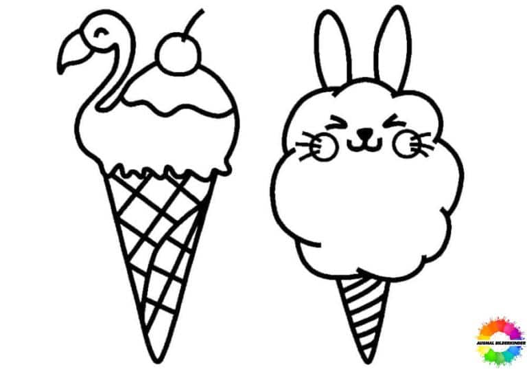 ausmalbilder sommer eis