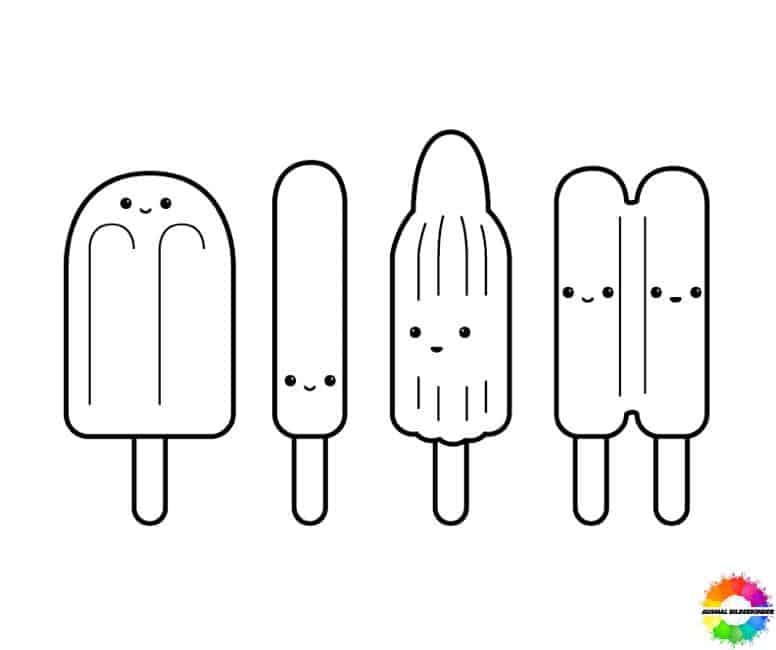 ausmalbilder eis am stiel