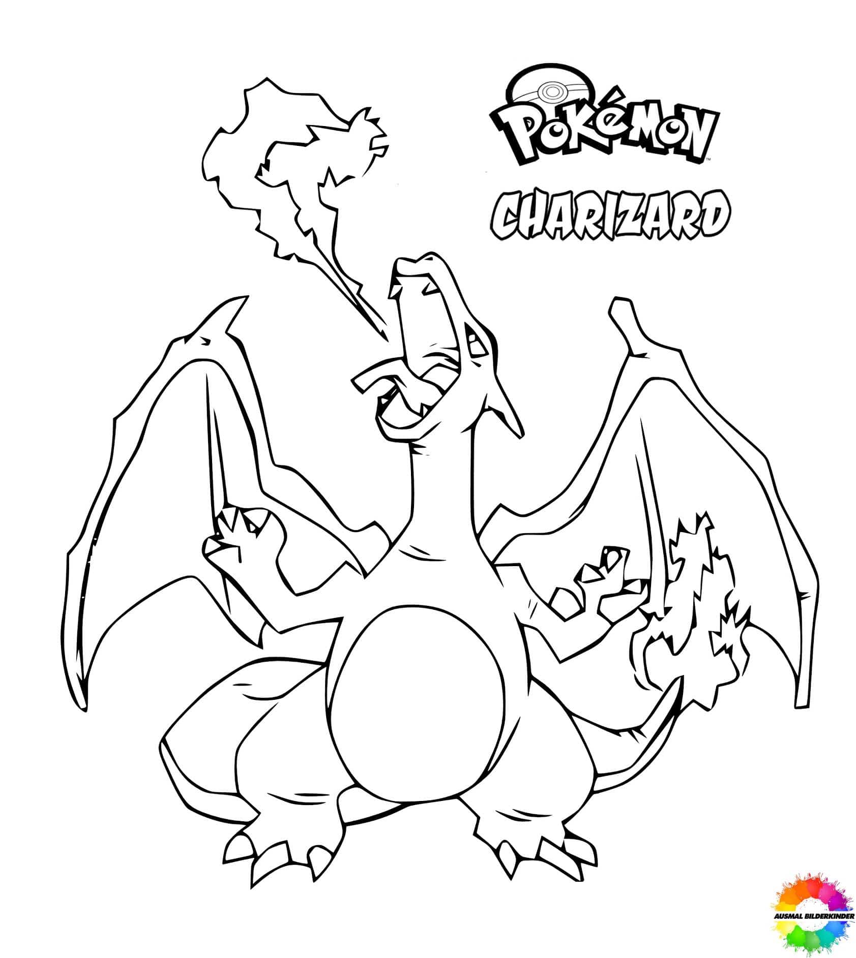 charizard da colorare e stampare - 5 Pagine da colorare di Charizard da stampare gratuitamente - Tutti i livelli