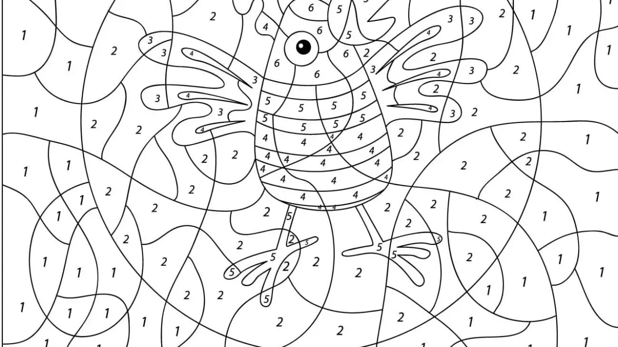  Malen nach zahlen ausmalbilder zum ausdrucken für kinder Motiv 