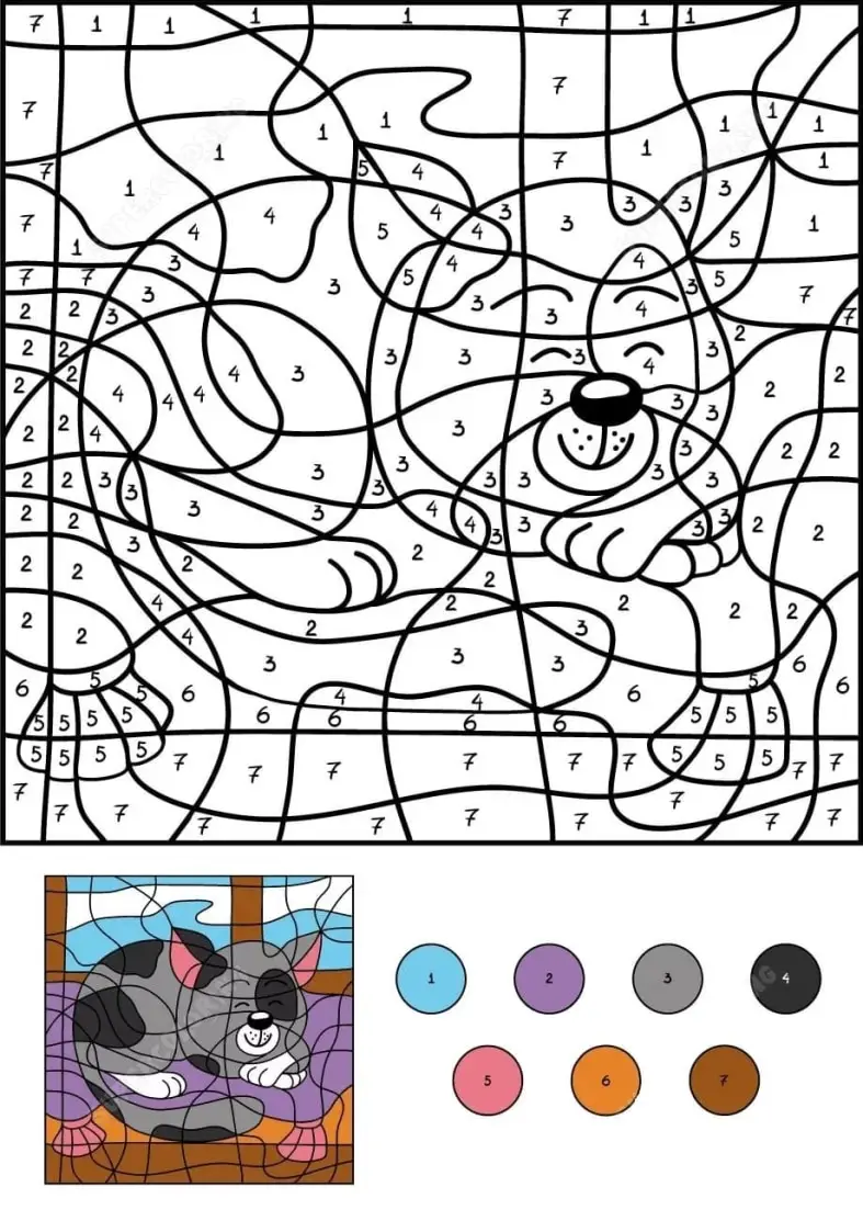  33+ Malen nach zahlen ausmalbilder zum ausdrucken für kinder Illustration 