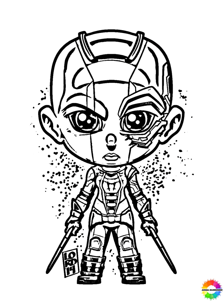 Nebula Avengers coloring pages to print for kids
