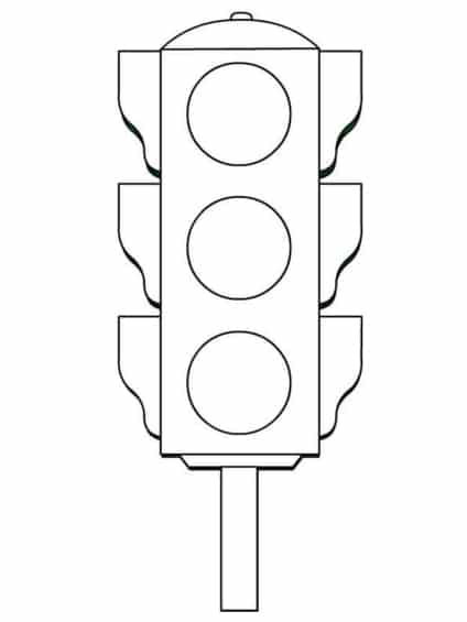 traffic lights coloring pages