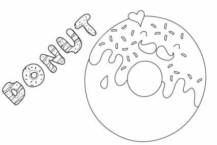 Donuts-Ausmalbilder-ausmalbilderkinder-de-1