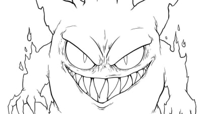 Haunter coloring page  Free Printable Coloring Pages