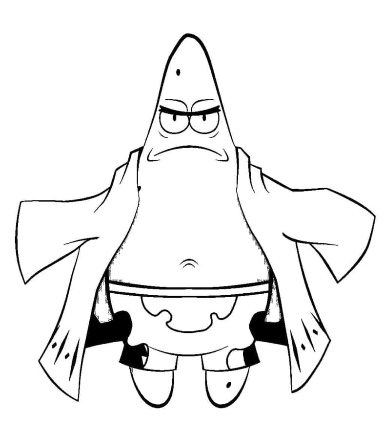 Patrick Star ausmalbilder kostenlose für kinder zum ausmalen