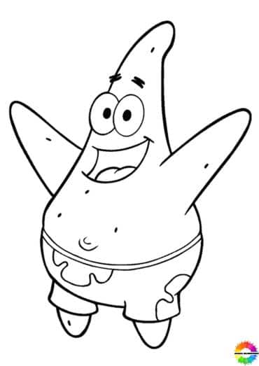 Patrick Star ausmalbilder kostenlose für kinder zum ausmalen