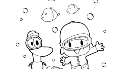 Printable Coloring Book Pocoyo 33