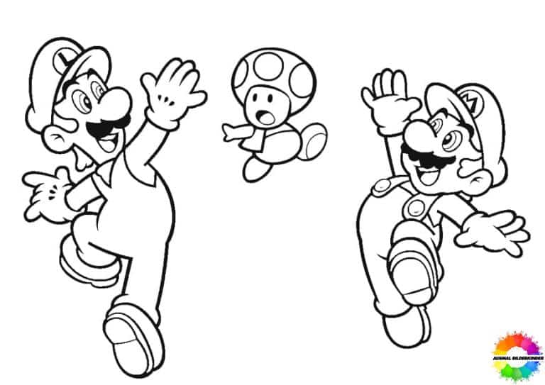 Toad Free coloring pages to print for fans