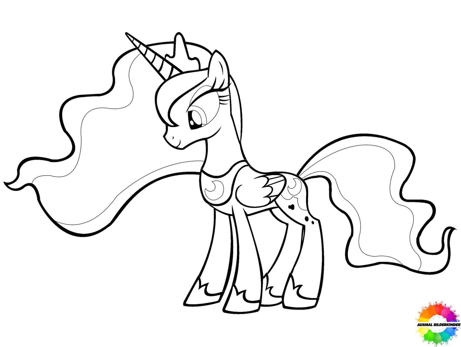coloring pages of my little pony princess