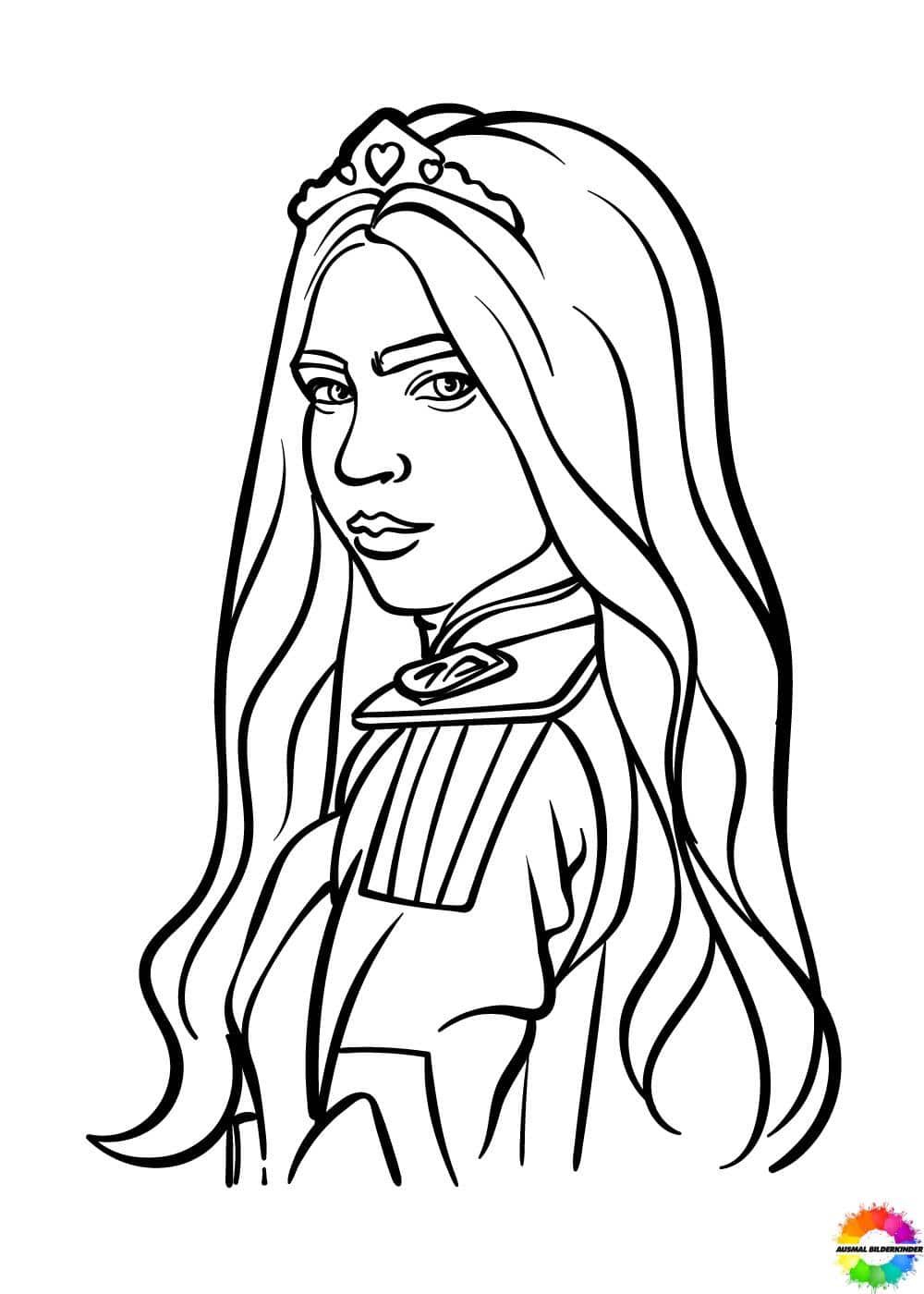Descendants Evie Coloring Pages 2025 descendants-evie-coloring-pages-2025