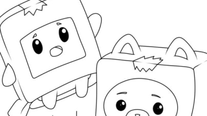 LankyBox Coloring Pages Printable for Free Download