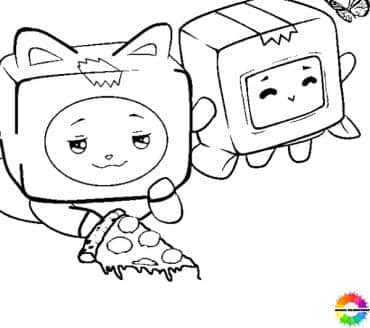 LankyBox coloring pages for kids - Download free