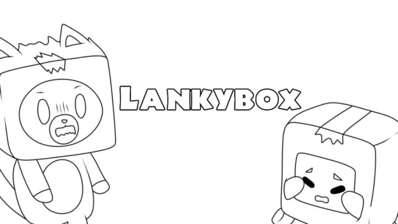 LankyBox coloring pages for kids - Download free