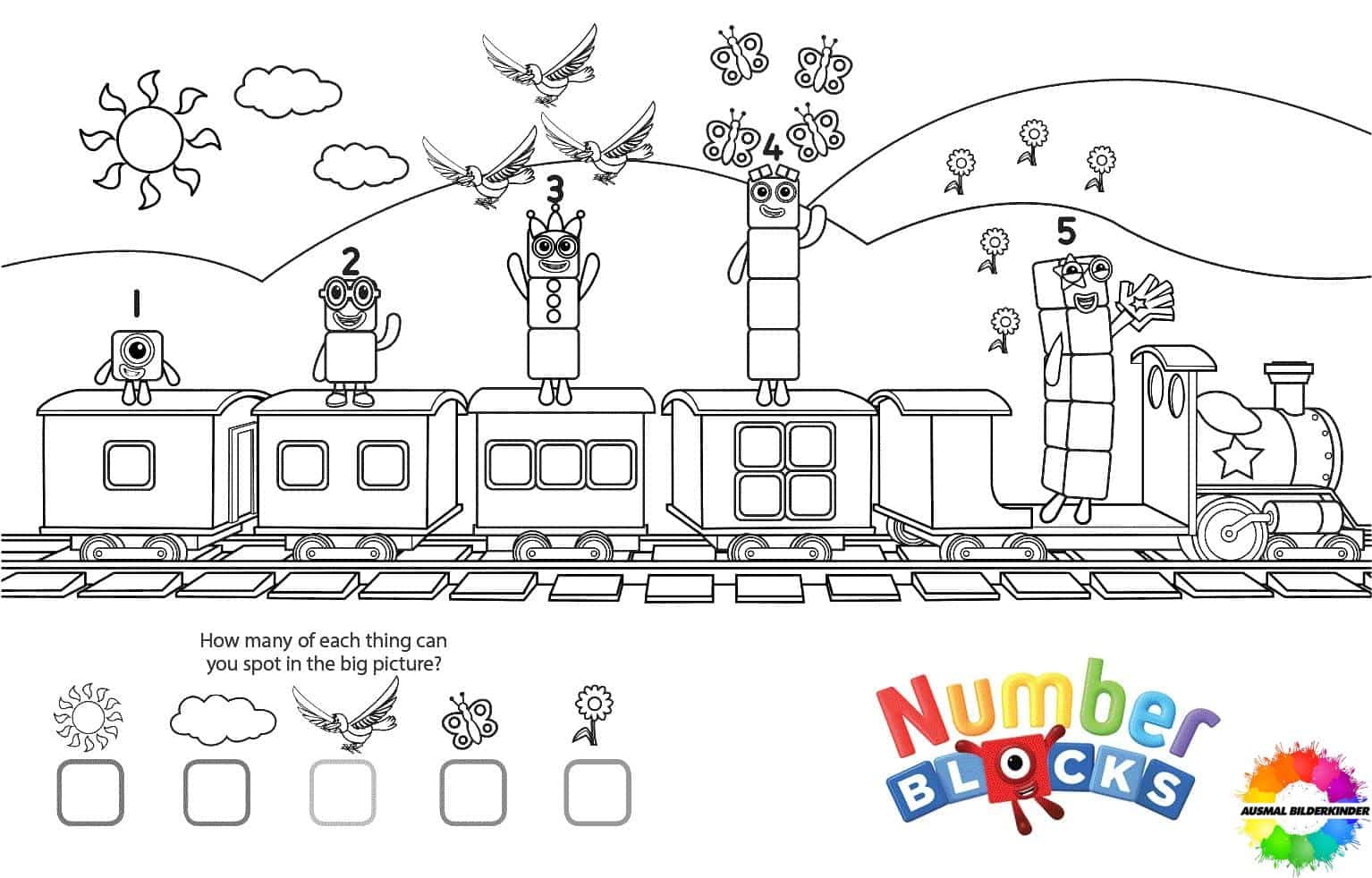 44+ Numberblocks ausmalbilder für Kinder zum Ausdrucken