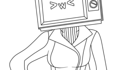 TV Woman coloring pages - Download the latest collection