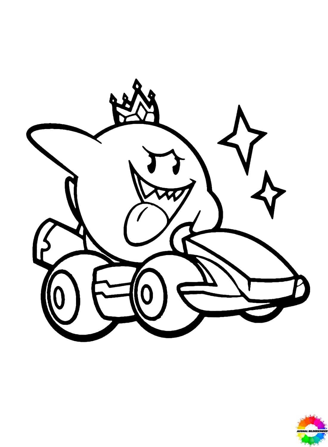 Mario Kart 8 Deluxe Coloring Pages 2025 mario-kart-8-deluxe-coloring-pages-2025