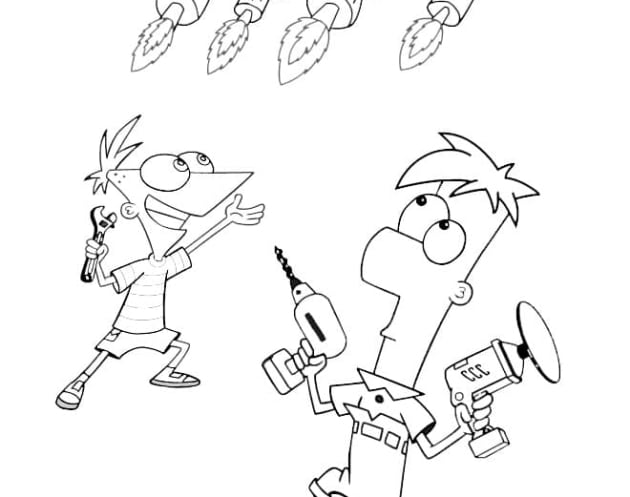 Phineas-und-Ferb-ausmalbilder-ausmalbilderkinder-de-1