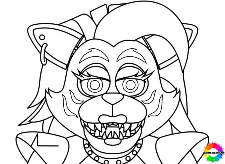 FNAF Roxy coloring pages free - Latest Collection