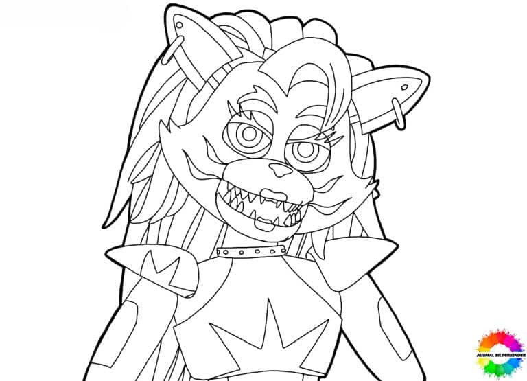 Draw Roxy 20+ FNAF Roxy ausmalbilder kostenlose - Neueste Kollektion
