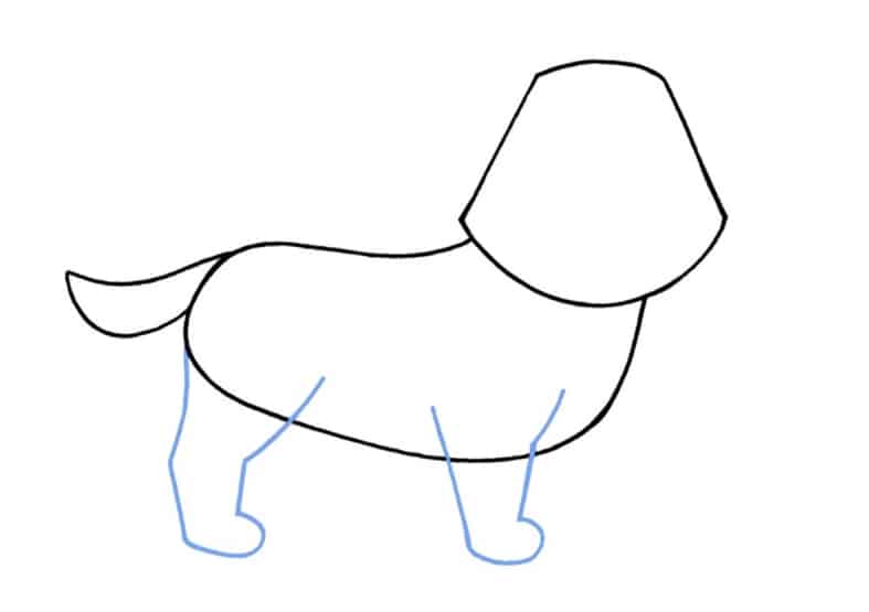  Wie Hund zeichnen einfach für kinder, Schritt für Schritt? Illustration 