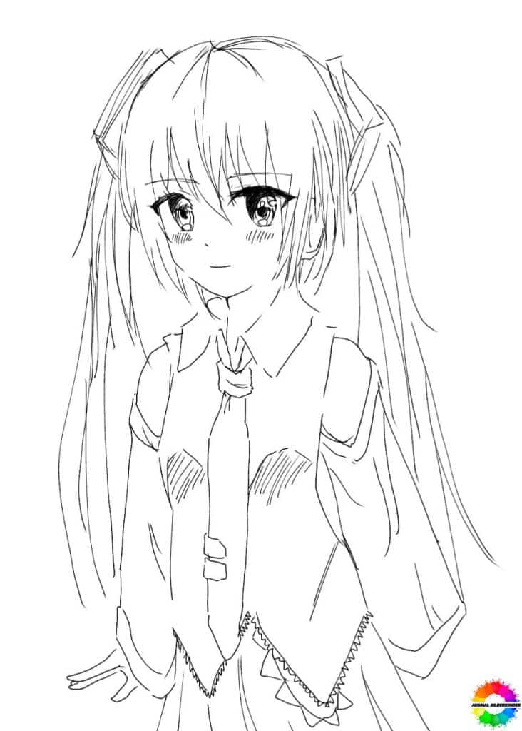 27+ Miku coloring pages - Free Vocaloid collection for kids