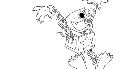 Playtime Boxy Boo Coloring Page - Free Printable Coloring Pages for Kids