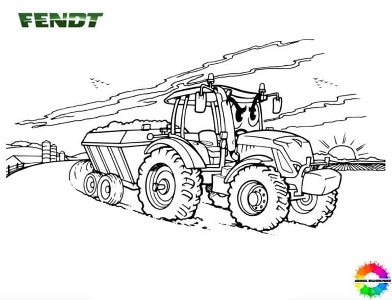 Coloring Pages Fendt Tractor Sketch Coloring Page Coloring Pages Fendt Tractor Sketch Coloring Page