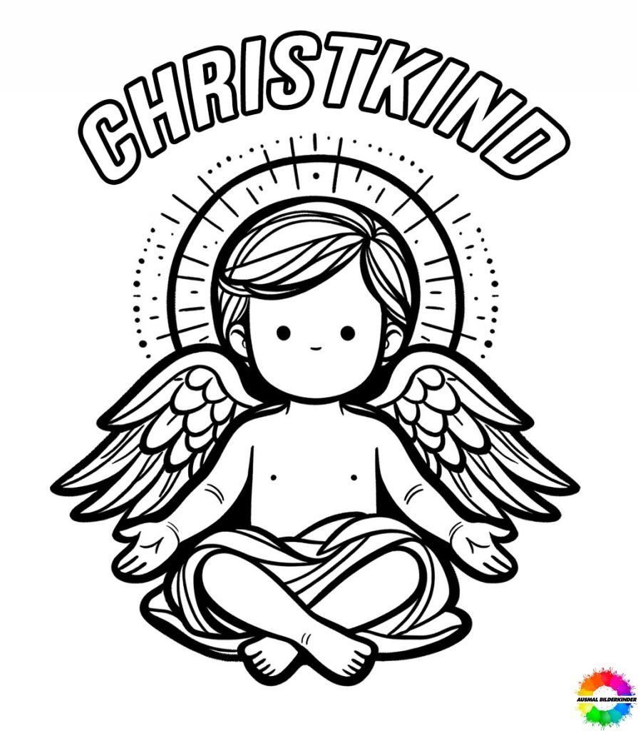 Christkind Graphics 30+ Christkind ausmalbilder - Sammlung kostenlose für Kinder
