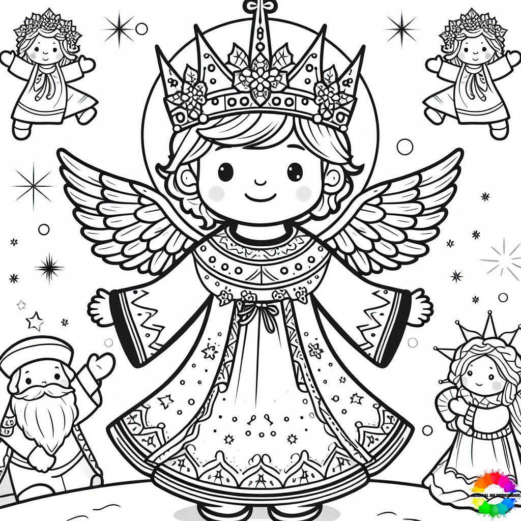 Christkind Graphics 30+ Christkind ausmalbilder - Sammlung kostenlose für Kinder