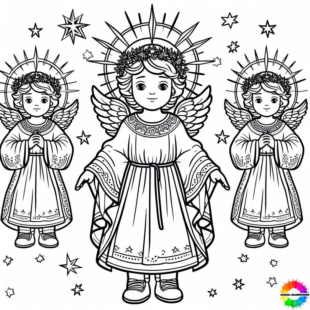Christkind Graphics 30+ Christkind ausmalbilder - Sammlung kostenlose für Kinder