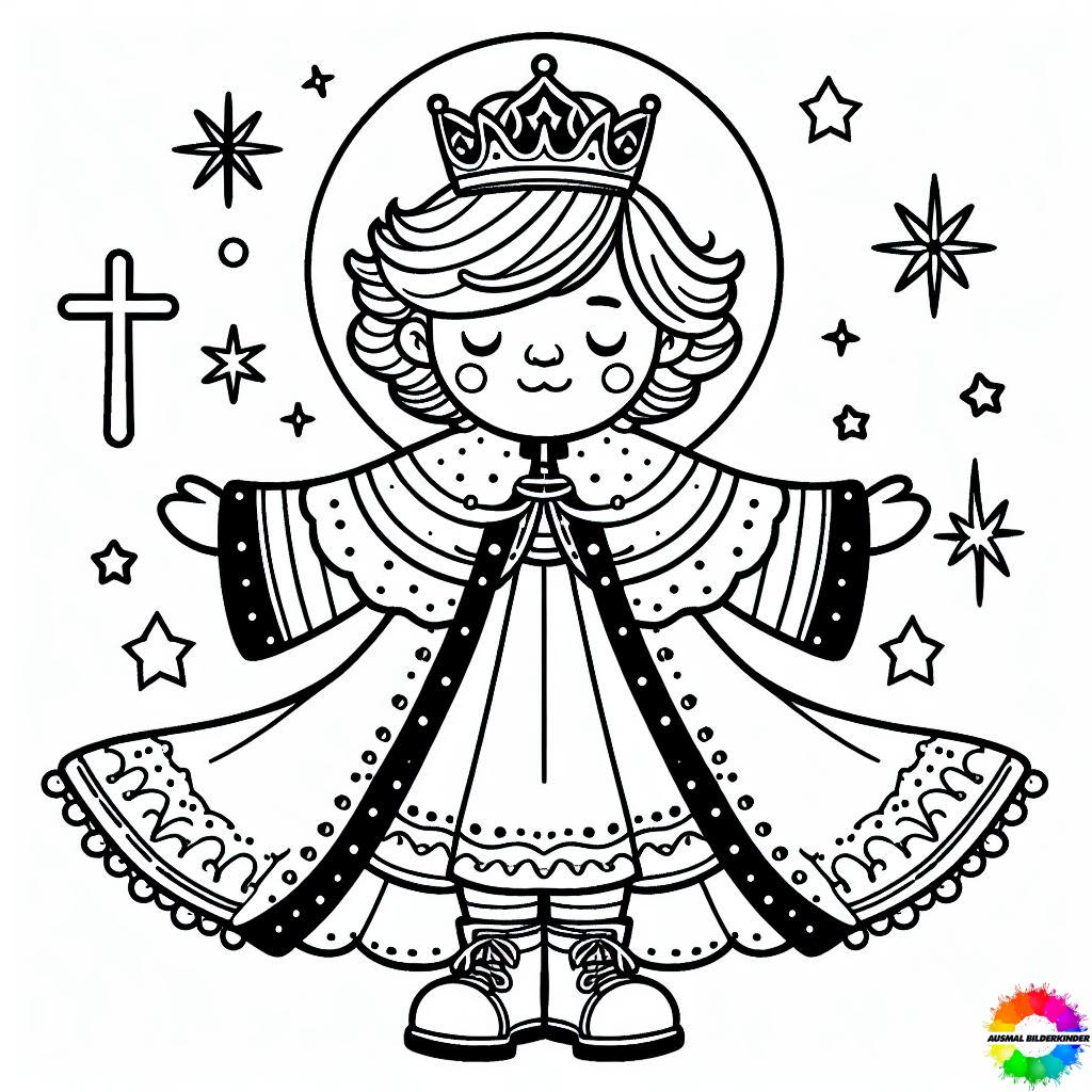 Christkind Graphics 30+ Christkind ausmalbilder - Sammlung kostenlose für Kinder