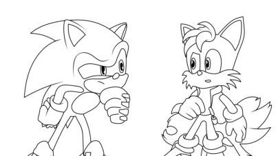 Sonic Prime Coloring pages 