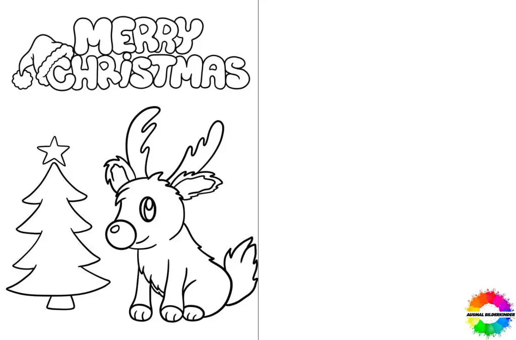 38+ Weihnachtskarte ausmalbilder zum ausdrucken für kinder