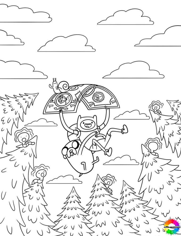 30+ Adventure Time ausmalbilder für kinder, die gerne erkunden