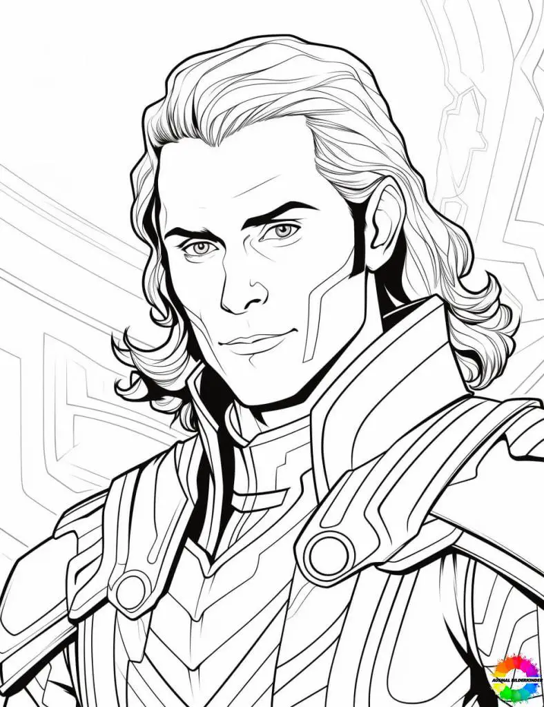 33+ Loki coloring pages free - Favorite villain of Marvel