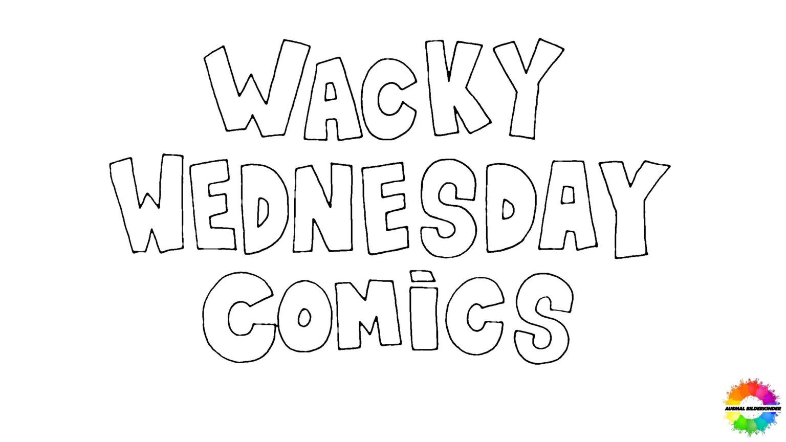 12+ Wacky Wednesday Free coloring pages - Latest collection