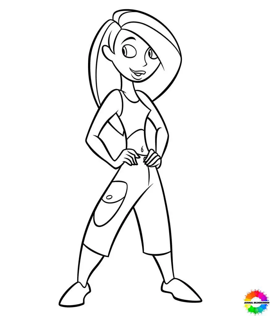 Kim Possible Coloring pages to print - All are free
