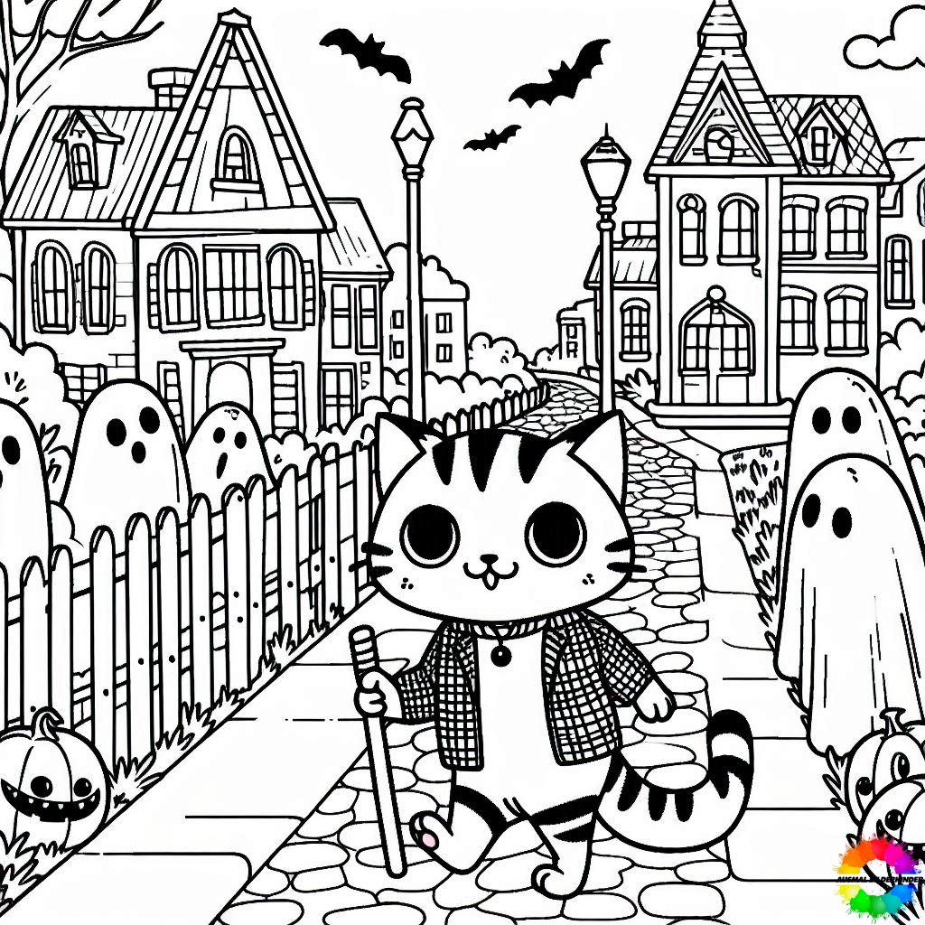 Halloween Katze 33