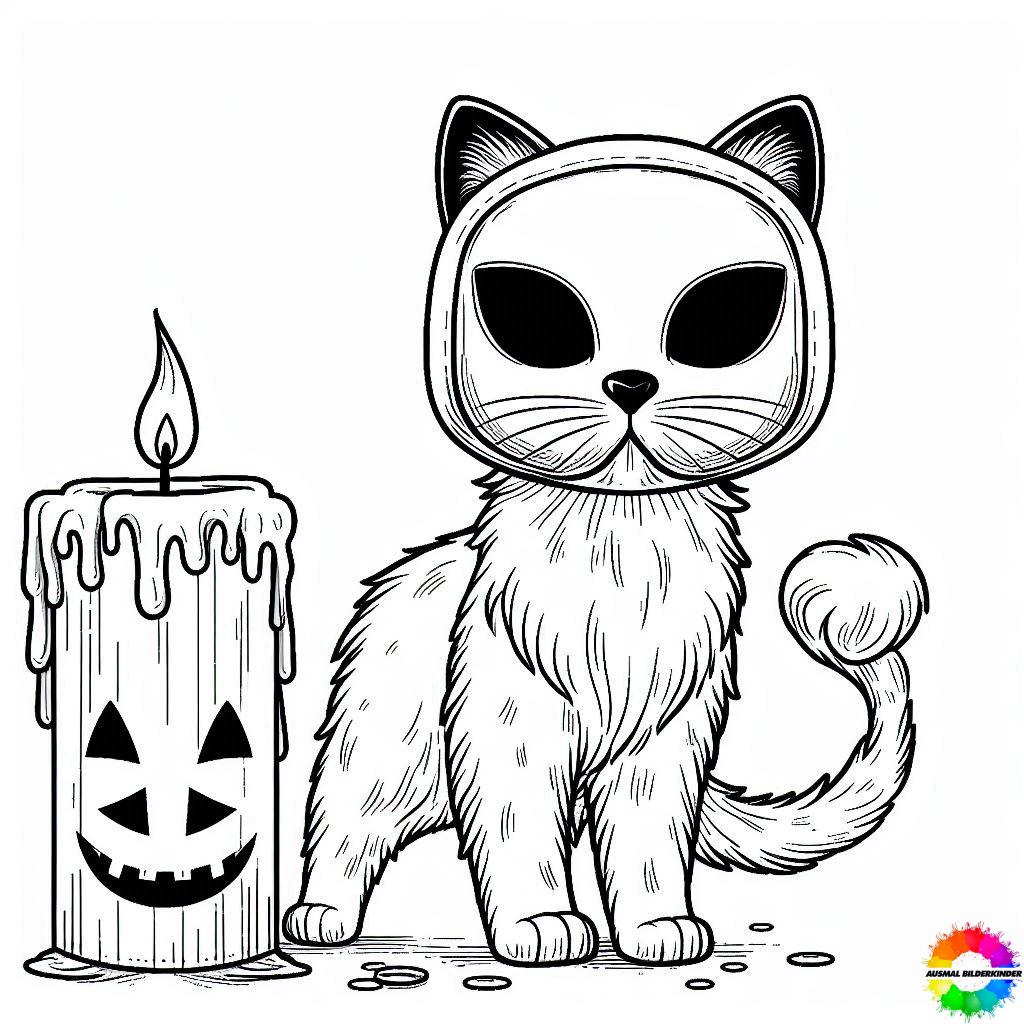 Halloween Katze 40